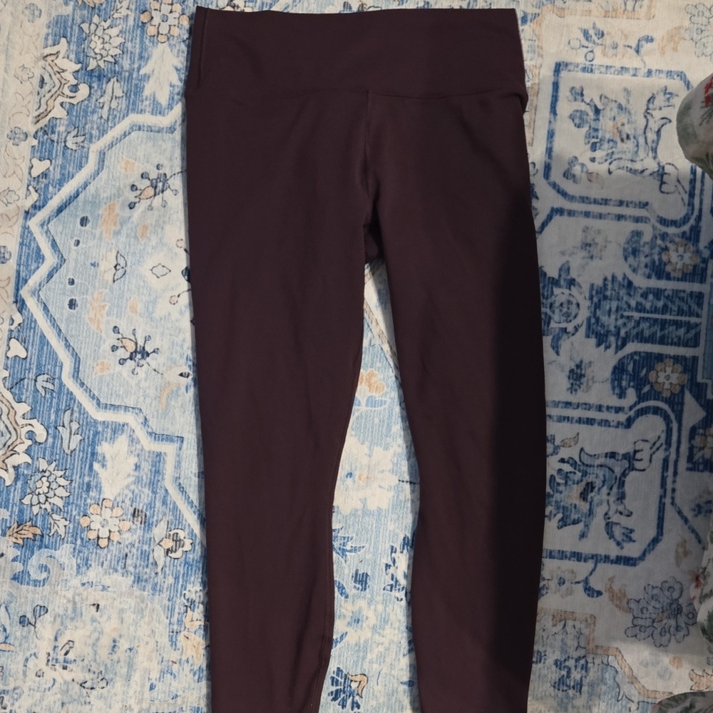 Fabletics Dark Purple High-Waisted Leggings